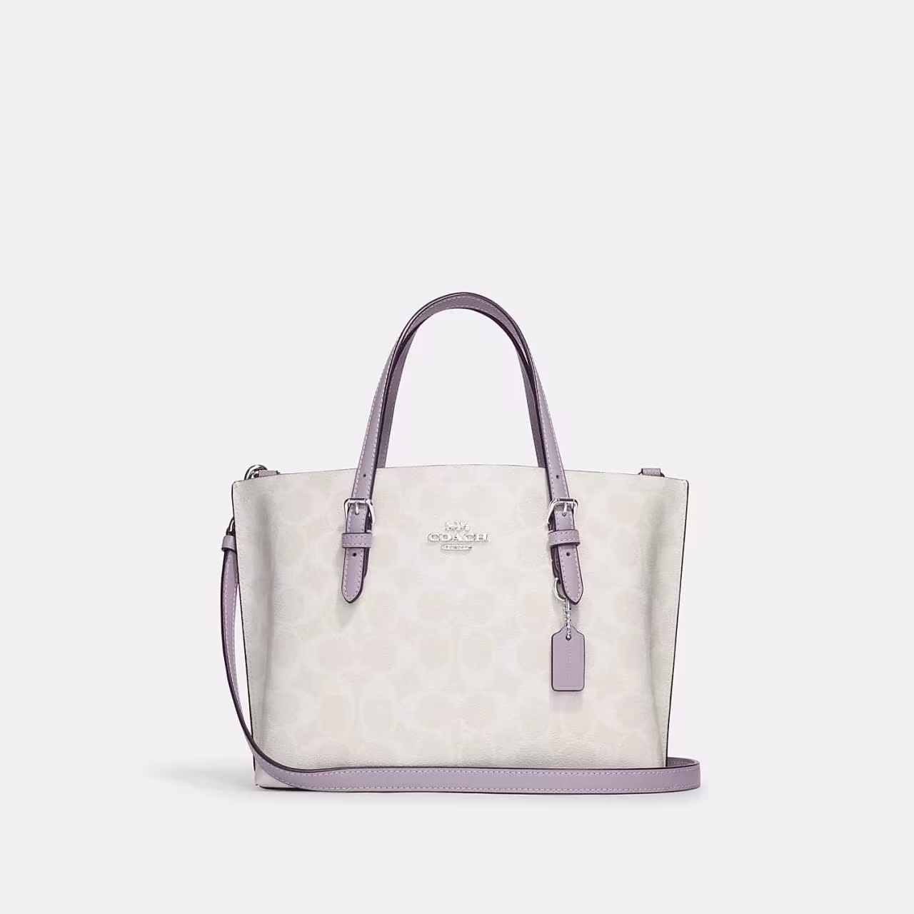 Сумка тоут Mollie Tote 25 in Signature Canvas - Lilac