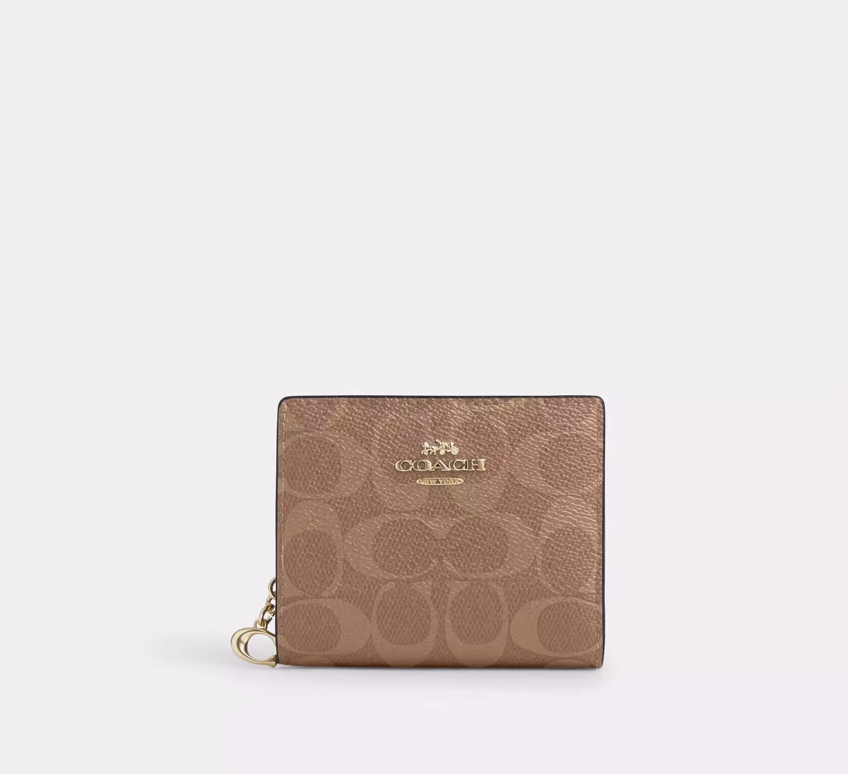 Кошелек Snap Wallet Signature canvas - Gold/Tan/Brown
