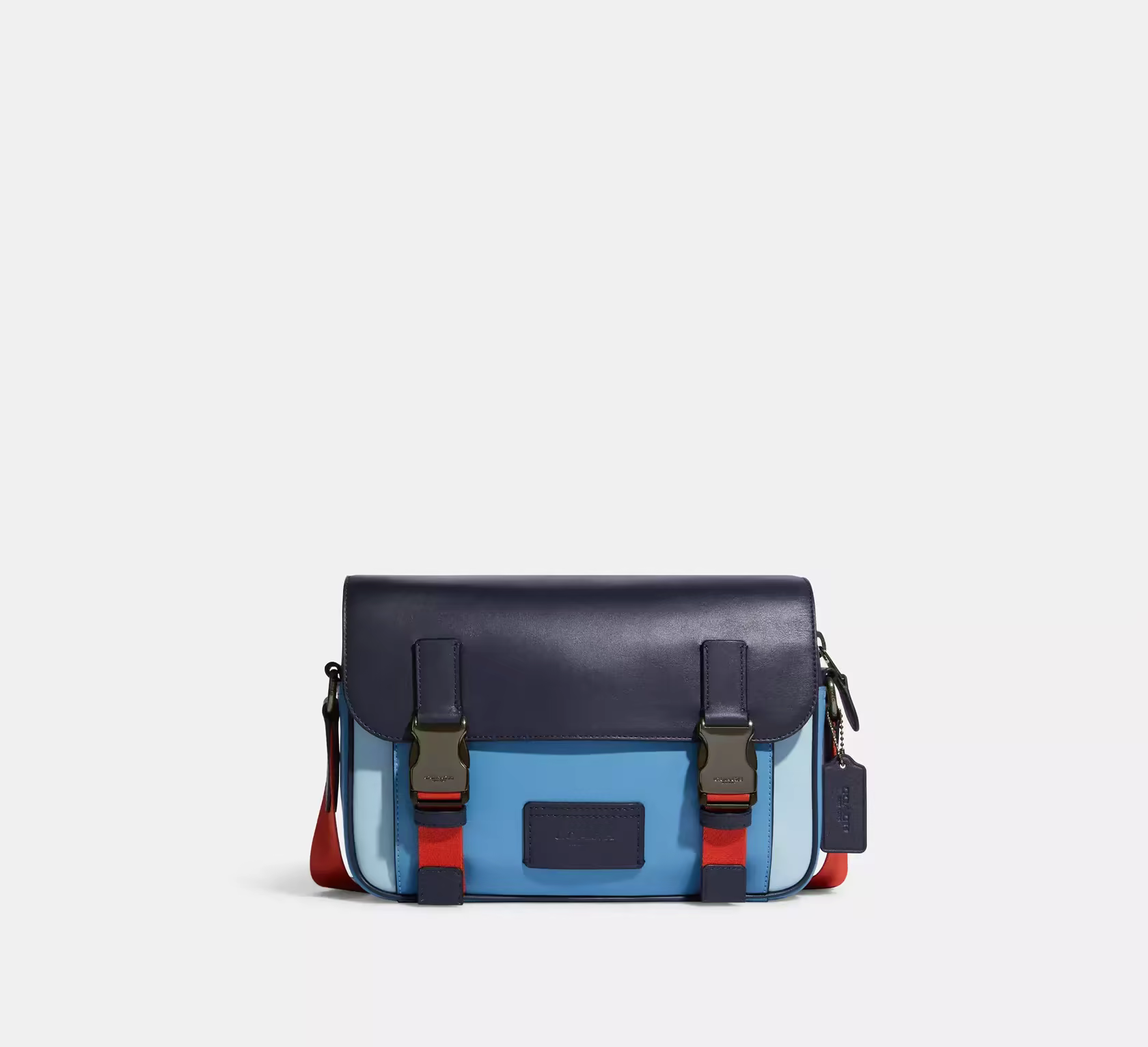 Сумка Coach Track Crossbody In Colorblock - Midnight/Pacific Multi